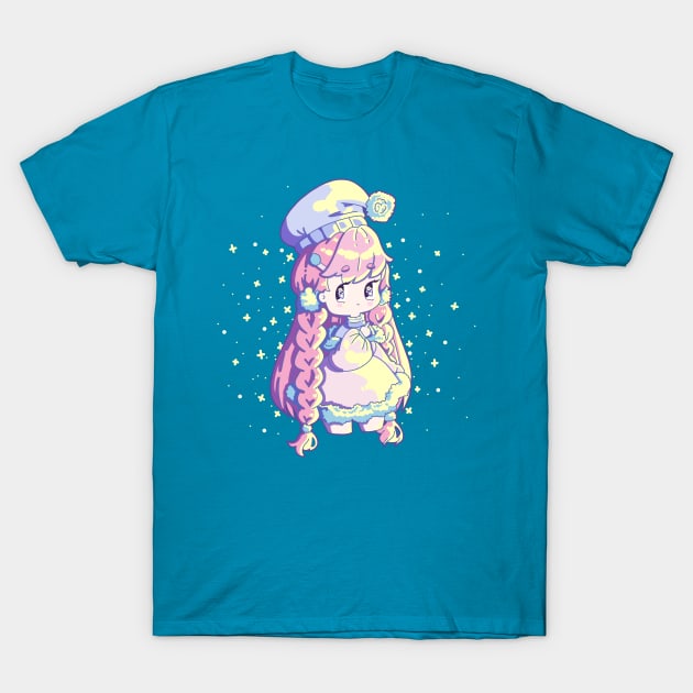 Vivid Chibi Girl T-Shirt by HananehDraws